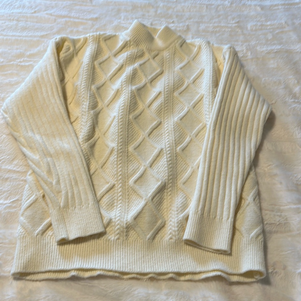 Oversized cream sweater